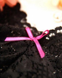 panties} 핑크리본 시스루 티팬티
