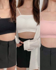 bra} 골지튜브 브라탑 3장세트
