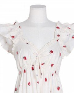 여성잠옷} 여성 베리프릴 민소매 원피스 잠옷