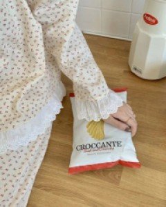 여성잠옷} 프릴플라워 긴팔 상하 투피스잠옷