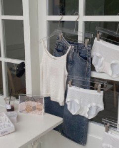 panties} 래빗 스트라이프 팬티