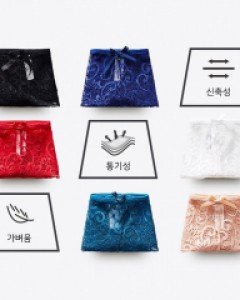 panties} 해치 레이스 반티팬티