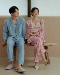 커플잠옷} 커플 클라린스 샌드워싱 투피스 잠옷(2C)