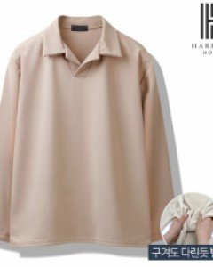 [해리슨] 미니멀 오픈 긴팔 카라티 CRS1381