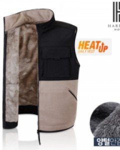 [해리슨] 오버핏 후리스 조끼 집업  HA-1445 WES1003