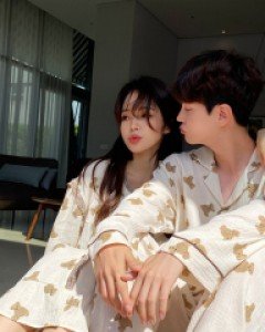 모카베어 커플 잠옷 [당일발송]