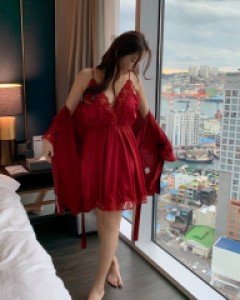 소나 로브 슬립 세트