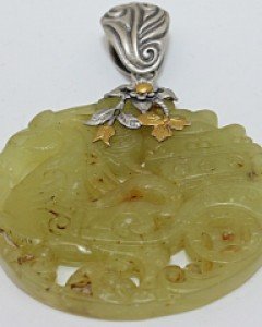 골동 비취팬던트