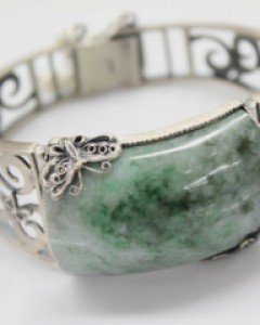 나비포인트 비취 팔찌