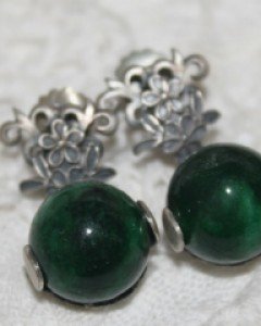 두알 비취 귀걸이