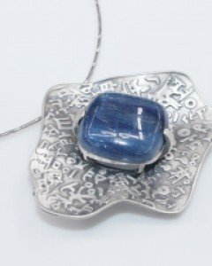 한글 카이안라이트 브로치 팬던트