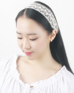 라트나 눈의꽃 레이스머리띠