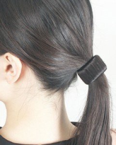 인조 머리카락 포니테일 머리끈