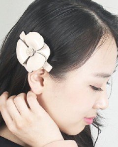 꽃한송이 머리핀
