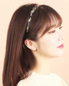 프랑스 수입 심플 호피  핸드메이드 머리띠