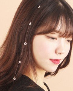 로맨틱 송이 송이 플라워 헤어피스 핀