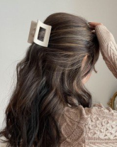 사각 올림머리 집게핀