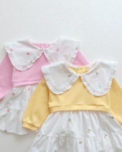 N. 맨투맨배색원피스