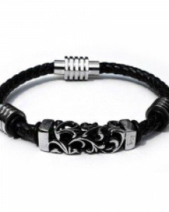 [iBracelet 4호] 메탈 가죽 팔찌