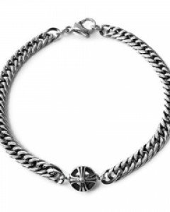 [iBracelet 18호] 양면 십자가 장식 체인 팔찌