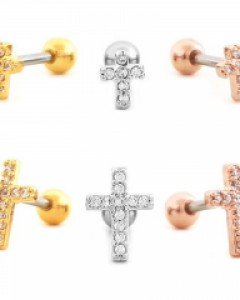 [AT45] 미니 십자가 피어싱