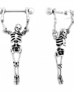 [iPiercing 453호] 운동하는 해골 훼이크 피어싱