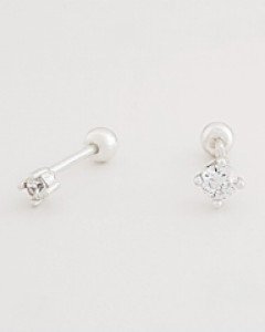 [BD2] 실버925 미니 큐빅 피어싱