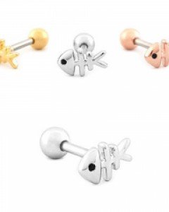 [GJ176] 귀여운 생선뼈 피어싱