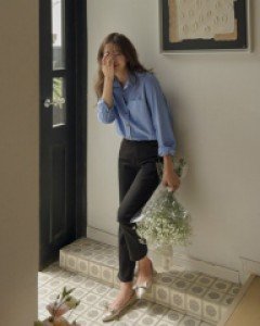 MADE PREMIUM데보니 스판 블랙 밴딩 팬츠[size:미니/롱S,M,L]