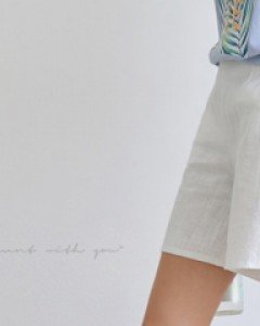 핀턱 백밴딩 린넨팬츠 #73807