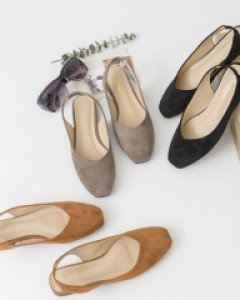 스웨이드 슬링백 슈즈#84842