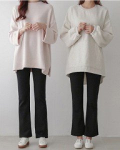 착한바지60탄 / 마켓바지1 키작,키큰 슬림 부츠컷 기모 팬츠 #75535