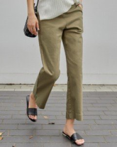 착한바지96탄/스판 밴딩 일자핏 코튼팬츠 #75886