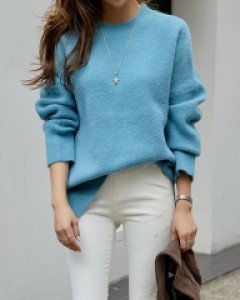 레인보우 데일리 슬릿 니트 #108457