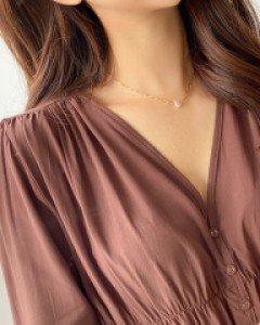 심플 체인 진주 목걸이 #86315