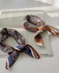 페이즐리 패턴 사각 스카프 #86364