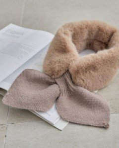 밍크퍼 니트 머플러 #86366