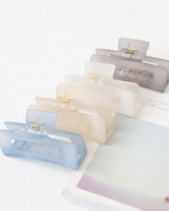 사각 투명 집게핀 #86449