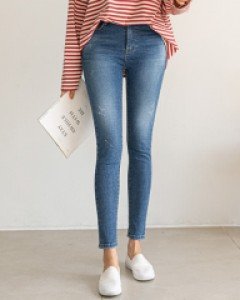 리즈 워싱 안밴드 스키니진 #76103