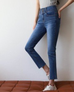 투버튼 히든밴딩 스키니진 #76158