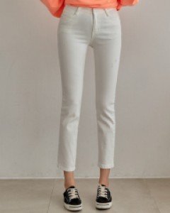 뒷밴드 일자핏 스판 팬츠 #76139