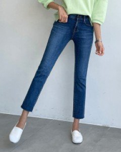 슬림 스트레이트 스판 데님 #79234