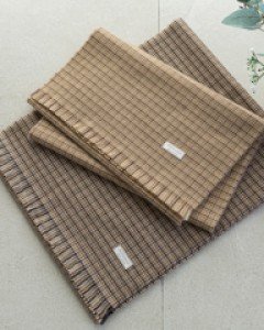 울 체크 머플러 #86729