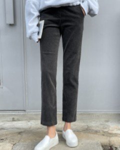 핫팩포켓 코듀로이 일자핏 밴딩팬츠 #79342