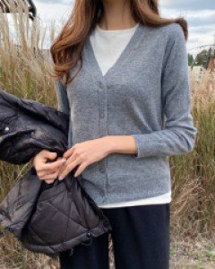 클래식 캐시 가디건 #22249