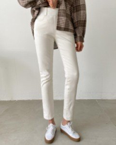 와이드 밴딩 기모 슬림핏 팬츠 #79365