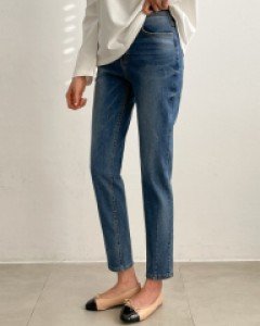 핀턱 슬림 데님 팬츠 #79412