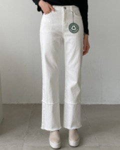 밑단 디테일 리사이클 팬츠 #79439