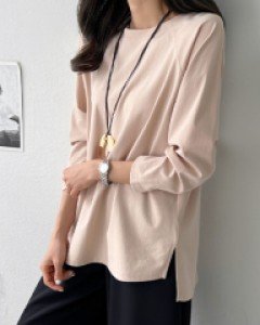 베이직 슬릿 나그랑 티셔츠 #109638