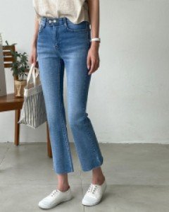 투버튼 세미부츠컷 데님 #79571